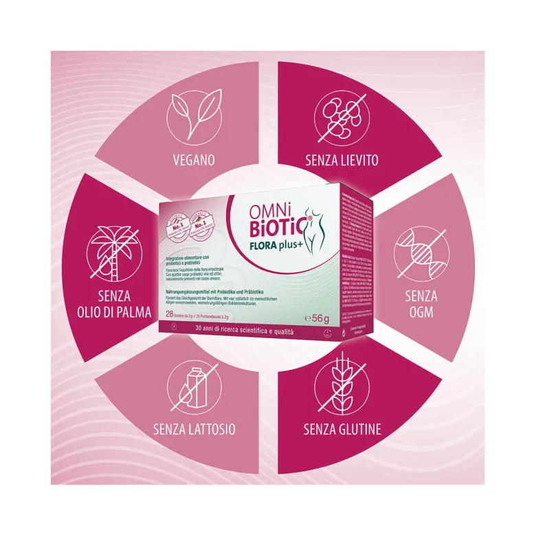 Omni Biotic Flora Plus+ 28 Bustine 56g