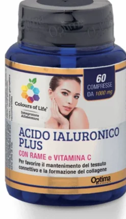 Optima Colours of Life Acido Ialuronico Plus con Rame e Vitamina C 60 compresse