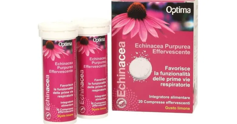 Optima Echinacea Purpurea Effervescente gusto limone 20 compresse