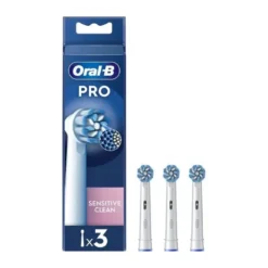 Oral-B Power Refill EB60-3 Sensitive Clean 3 Testine Di Ricambio