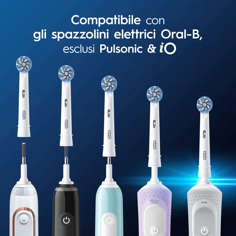 Oral-B Power Refill EB50 Sensitive Clean 5 Testine Di Ricambio