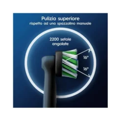 Oral-B Testine Di Ricambio Pro Cross Action Black 5 Pezzi