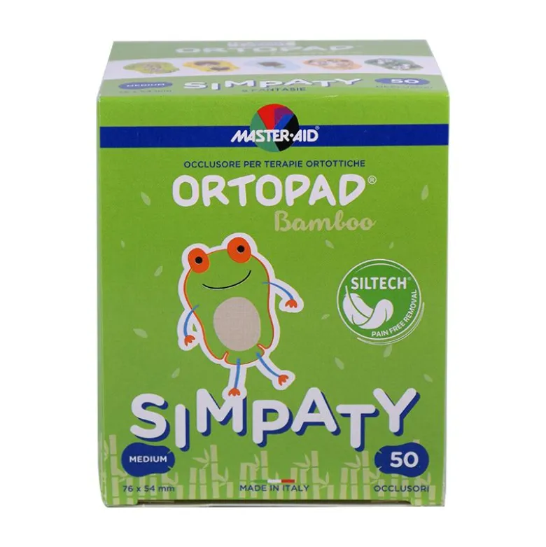 Ortopad Simpaty Cerotto Oculare Medium 50 Pezzi 5.4x7.6cm