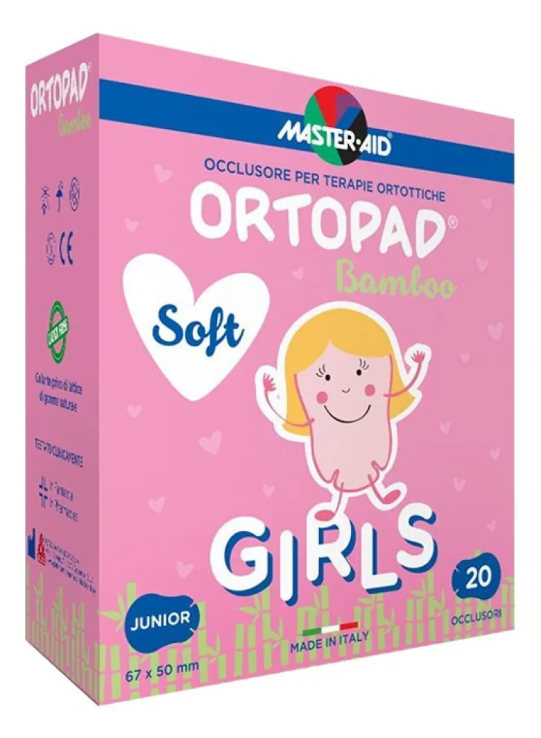 Ortopad Soft Girl Bamboo Junior 20 pezzi dim. 67x50mm