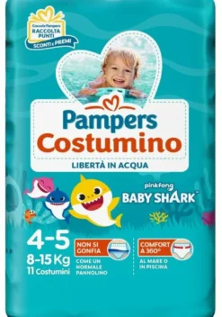 Pampers il Costumino Taglia 4-5 (8-15 kg) 11 Pezzi