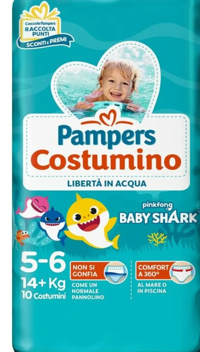 Pampers il Costumino Taglia 5-6 (14+ kg) 10 Pezzi
