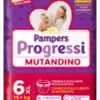 Pampers Progressi Mutandino Taglia 6 XL (15+ kg) 15 Pezzi