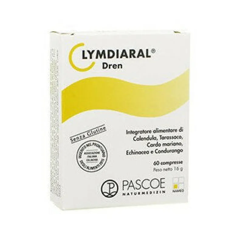 Pascoe Lymdiaral Dren integratore per il drenaggio dei liquidi corporei e le naturali difese dell'or