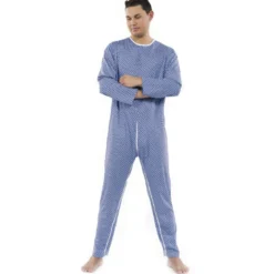 Pavis Pigiama Sanitario Per Degenti Uomo Colore Azzurro Taglia M Cod. 992