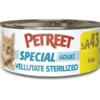 Petreet Vellutate Pollo Cibo Umido Gatto Sterilizzato Barattolo 70g