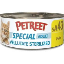 Petreet Vellutate Pollo Cibo Umido Gatto Sterilizzato Barattolo 70g