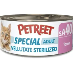 Petreet Vellutate Tonno Cibo Umido Gatto Sterilizzato Barattolo 70g
