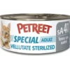 Petreet Vellutate Tonno Con Surimi Aroma Granchio Cibo Umido Gatto Sterilizzato Barattolo 70g