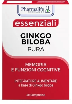 Pharmalife Research Essenziali Ginkgo Biloba Pura 60 Compresse
