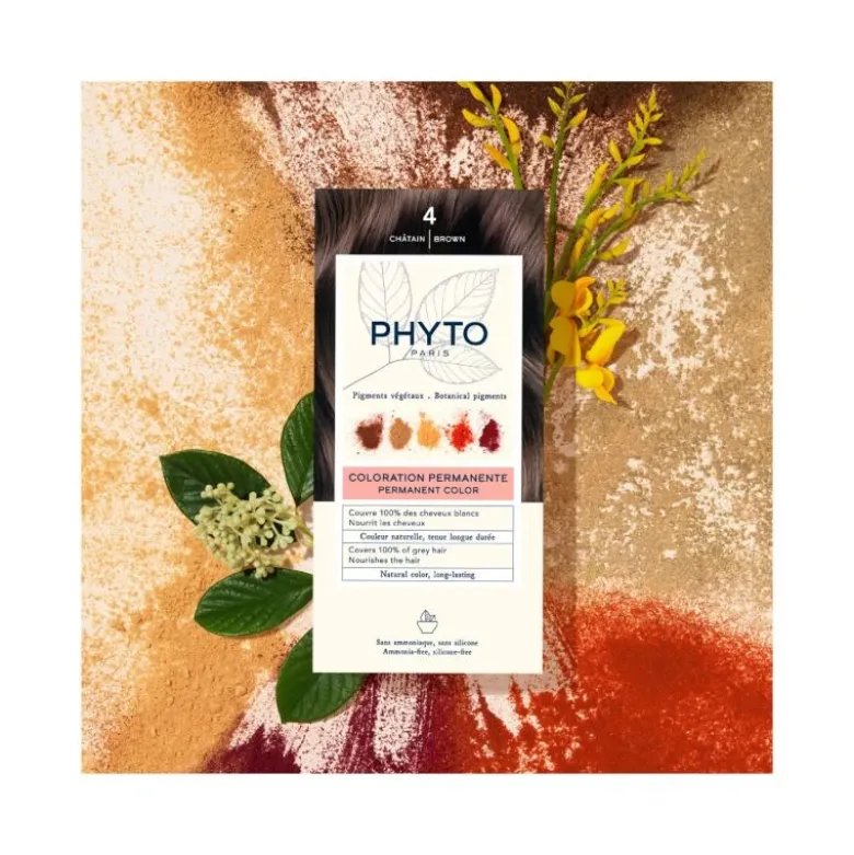 Phyto Phytocolor colorazione permanente per capelli n.4 Castano