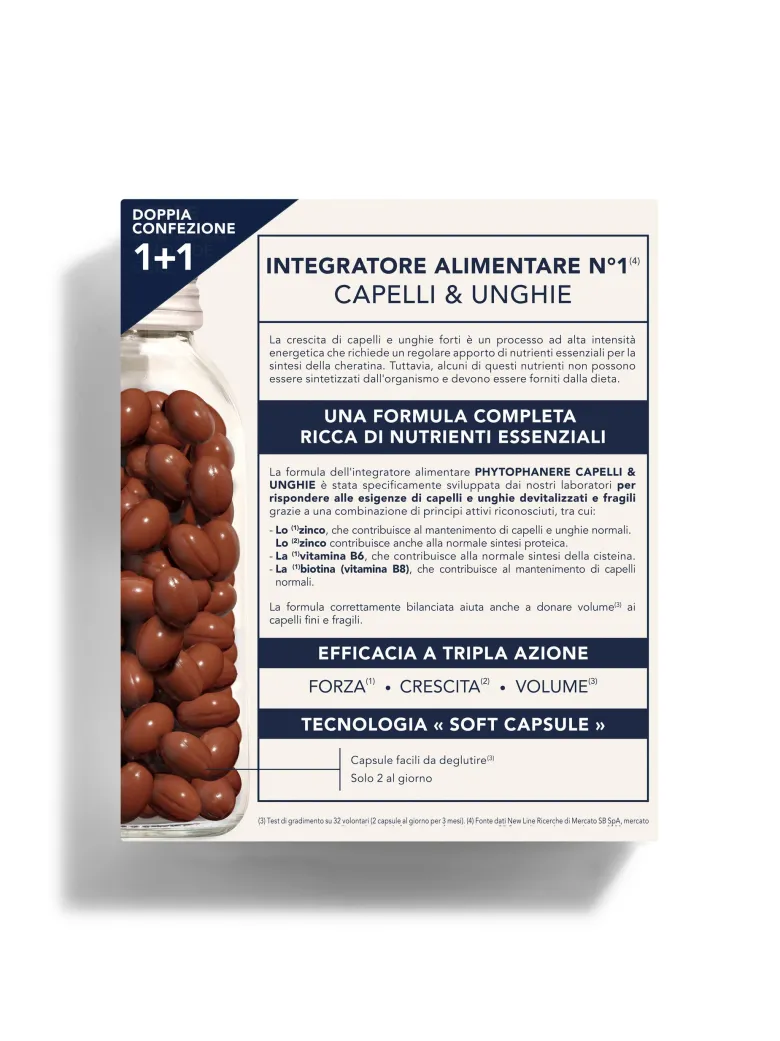 Phyto Phytophanere Integratore Alimentare Per Capelli e Unghie 180 Capsule
