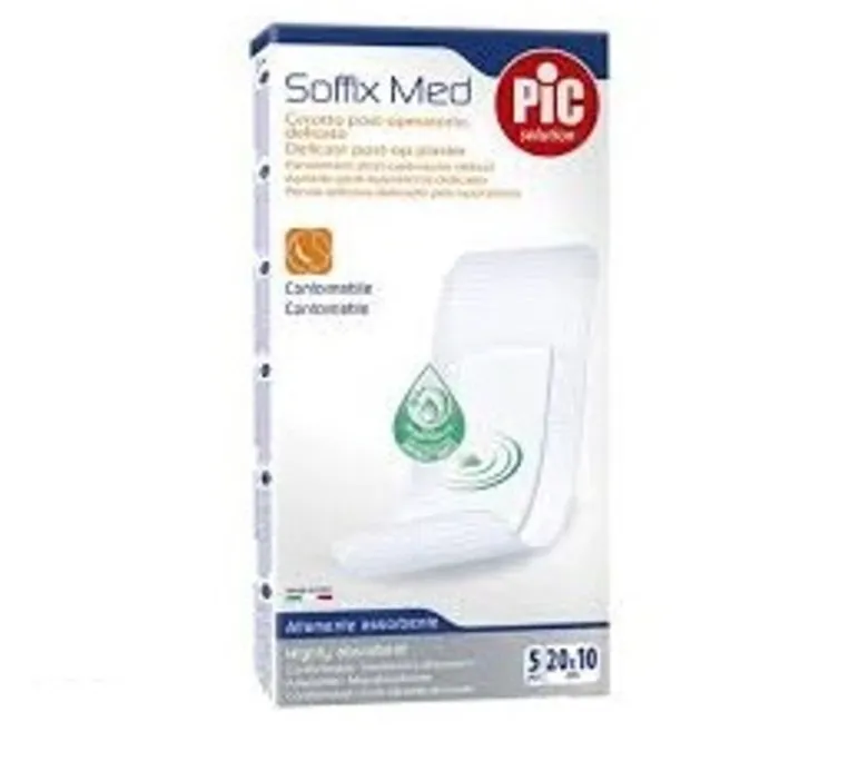 PIC Cerotto Soffix Med post operatorio delicato dim. 20x10cm 5 pezzi