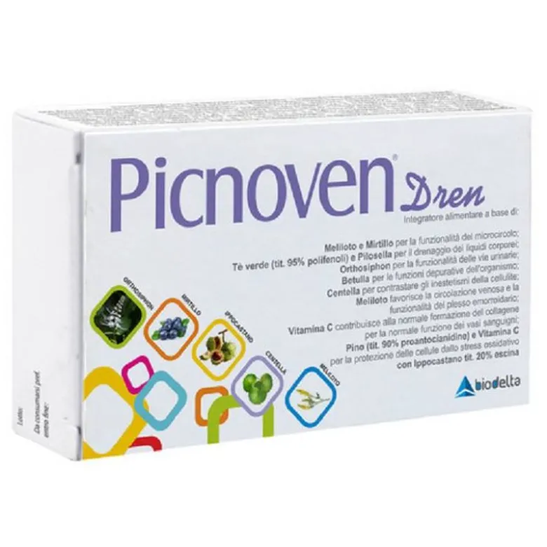 Picnoven Dren utile per la funzionalità del microcircolo 100 compresse