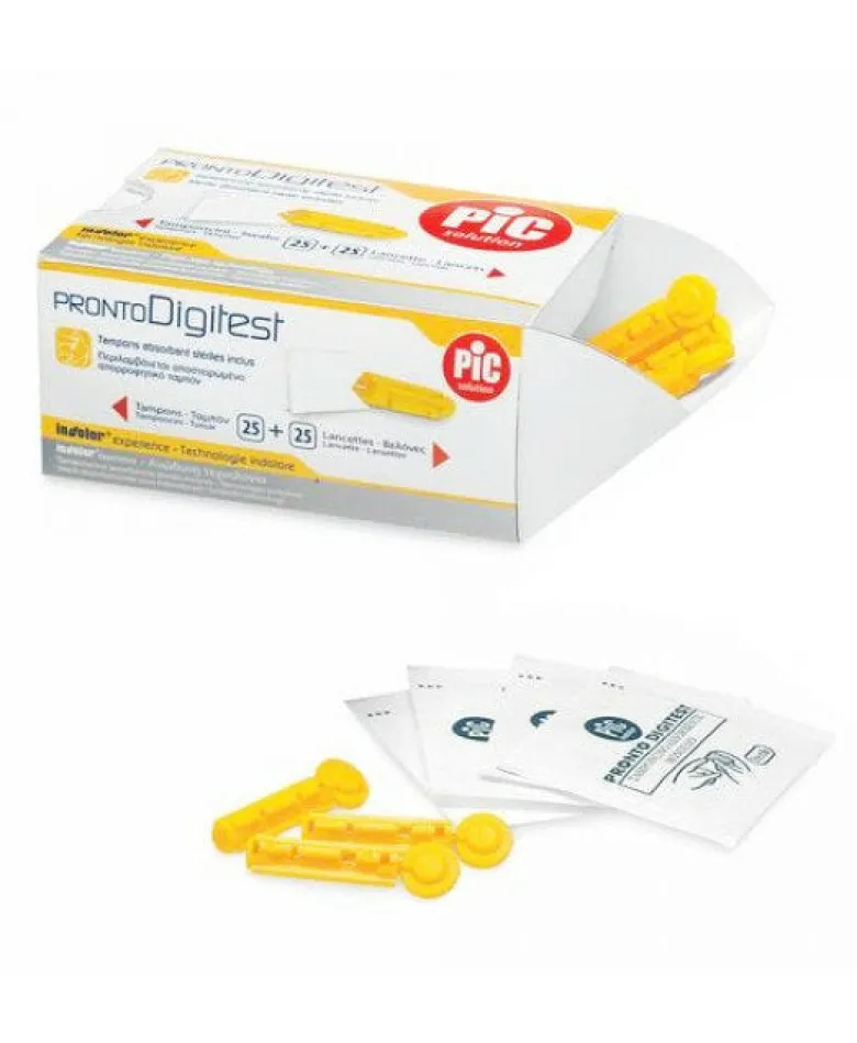 Pic Pronto Digitest Lancette + Tamponcini G33 25 Pezzi