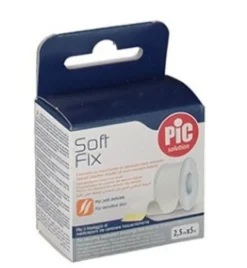 Pic Solution Soft Fix Cerotto su rocchetto in tessuto non tessuto 2.5cmX5m