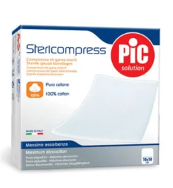 Pic Solution Stericompress Compresse di garza sterili 50 pezzi 10x10cm