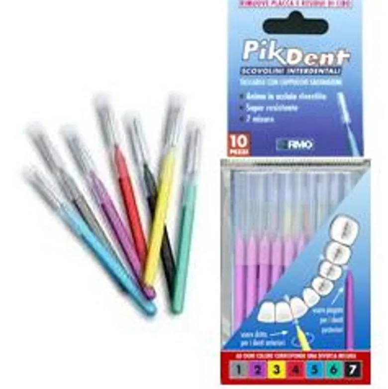 Pikdent lo stuzzicolino scovolini interdentali colore nero 1,2mm 10 pezzi