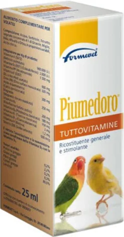 Piumedoro Tuttovitamine alimento complementare per volatili 25ml