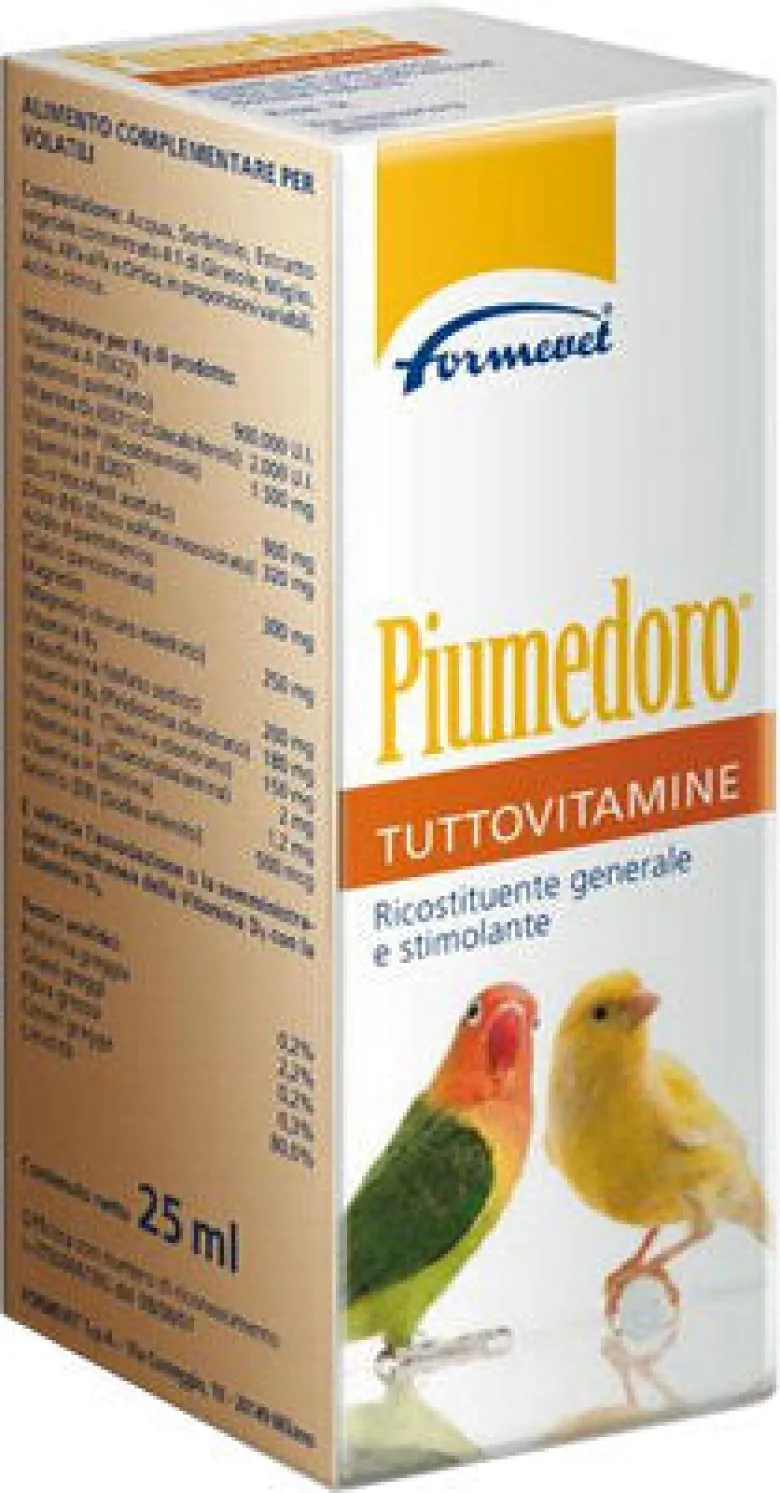 Piumedoro Tuttovitamine alimento complementare per volatili 25ml