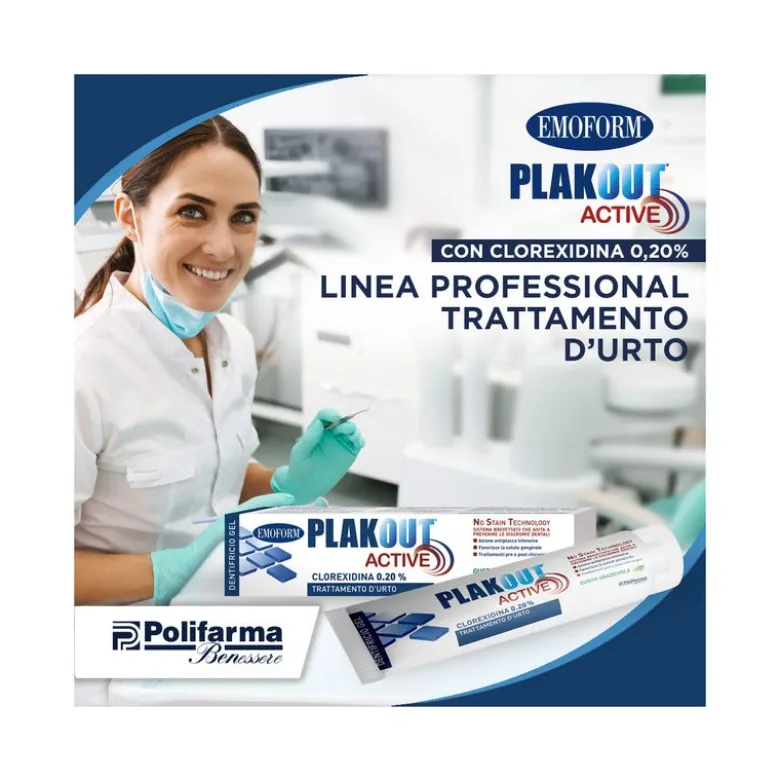 Plakout Dentifricio Gel Clorexidina 0,20% 75 ml