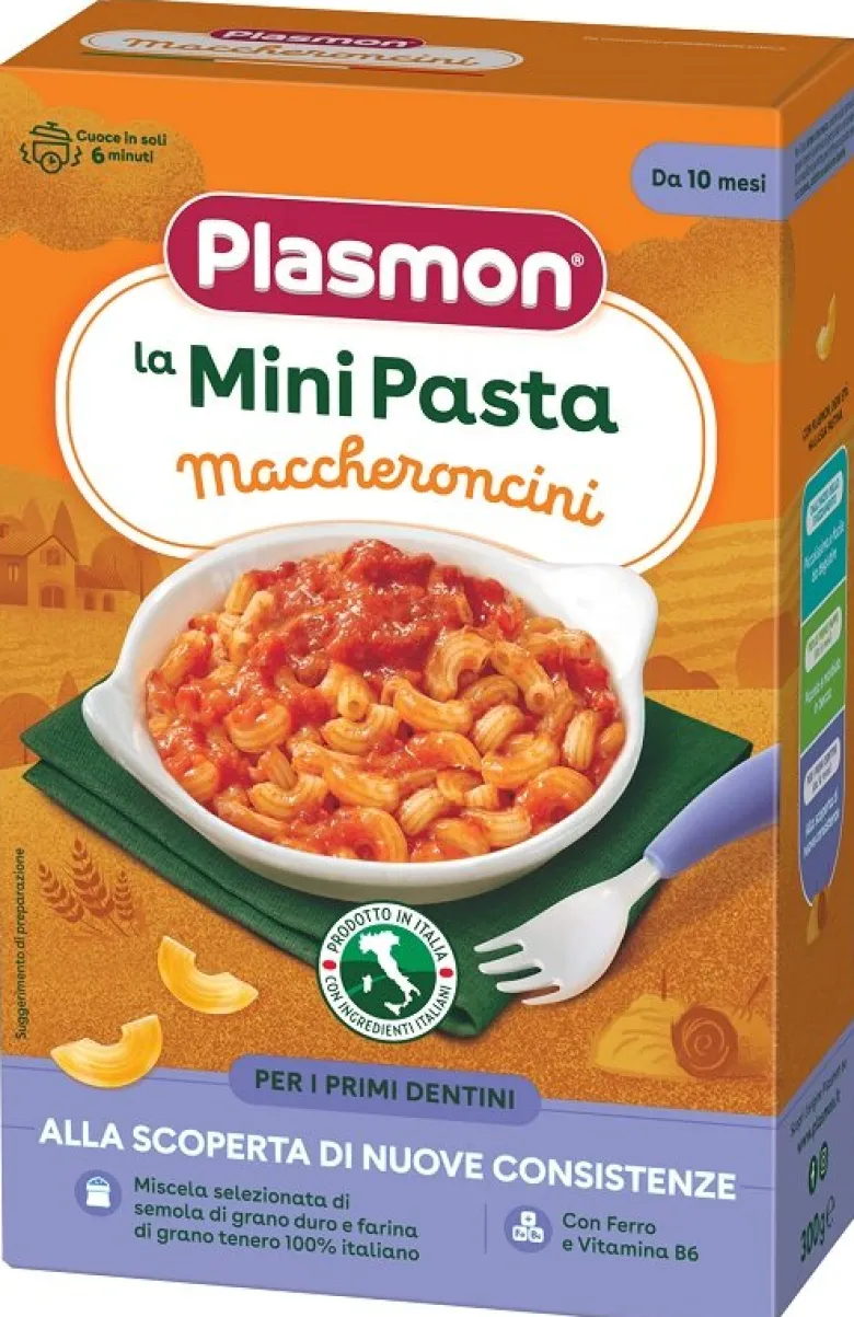 Plasmon La Mini Pasta Maccheroncini 300g 10 Mesi+