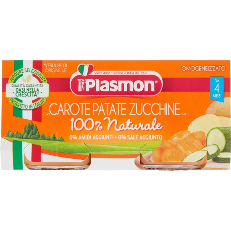 Plasmon omogeneizzato carota patata e zucchine 2x80g