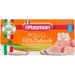 Plasmon Omogeneizzato Pollo e Cereali +4 mesi 2x80g
