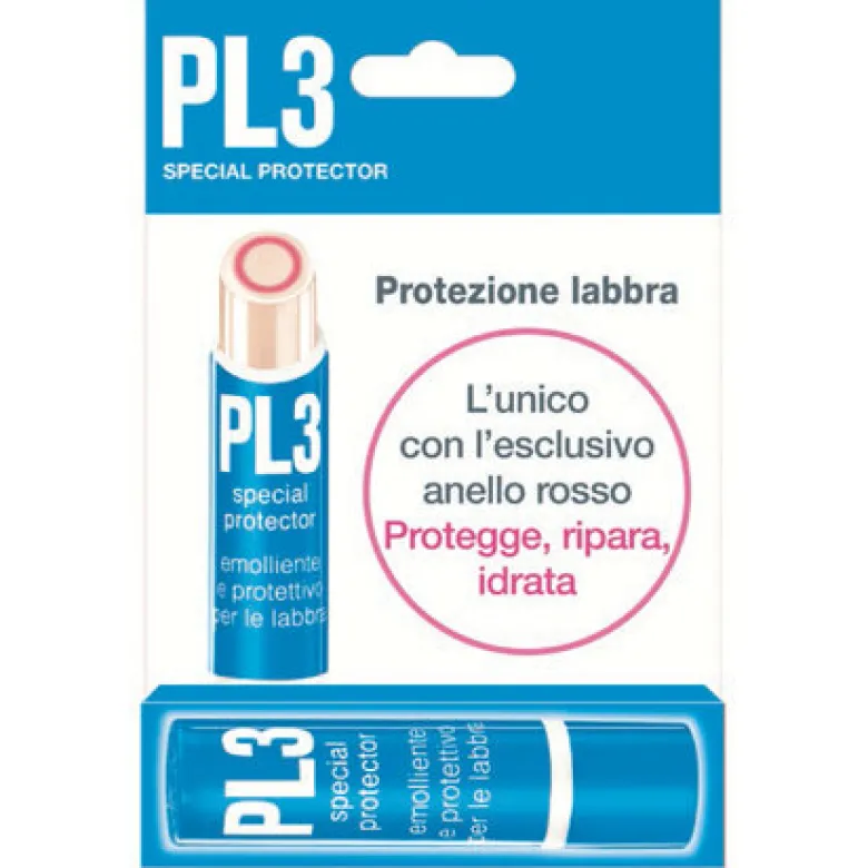 PL3 Stick Special Protector emolliente e protettivo per le labbra 5g + astuccio
