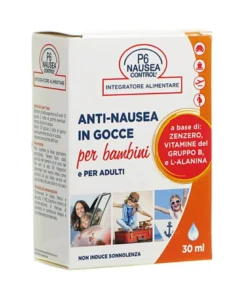 P6 Nausea Control integratore anti-nausea per bambini e adulti in gocce 30 ml