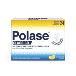 Polase Classico Magnesio E Potassio Integratore Alimentare Sali Minerali Gusto Limone 24 Bustine