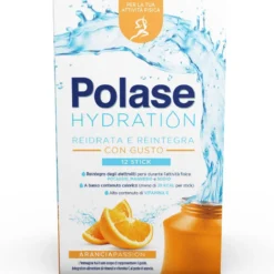 Polase Hydration Integratore Alimentare Magnesio/Potassio Sali Minerali Vitamina C Arancia 12 Stick