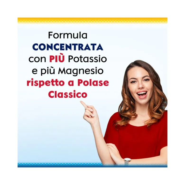 Polase Plus Più Magnesio Potassio Integratore Alimentare Sali Minerali Arancia/Mandarino 36 Bustine