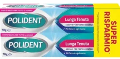 Polident Adesivo Protesi Dentali Lunga Tenuta 2 Tubetti Da 70g