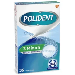 Polident 3 Minuti Pulitore Protesi Dentale Quotidiano 66 Compresse
