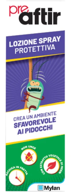 PreAftir lozione spray per prevenire i pidocchi 100ml