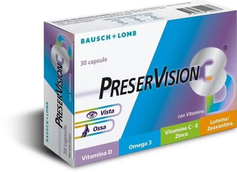 Preservision 3D 30 Capsule: Formula Avanzata Vista Sana