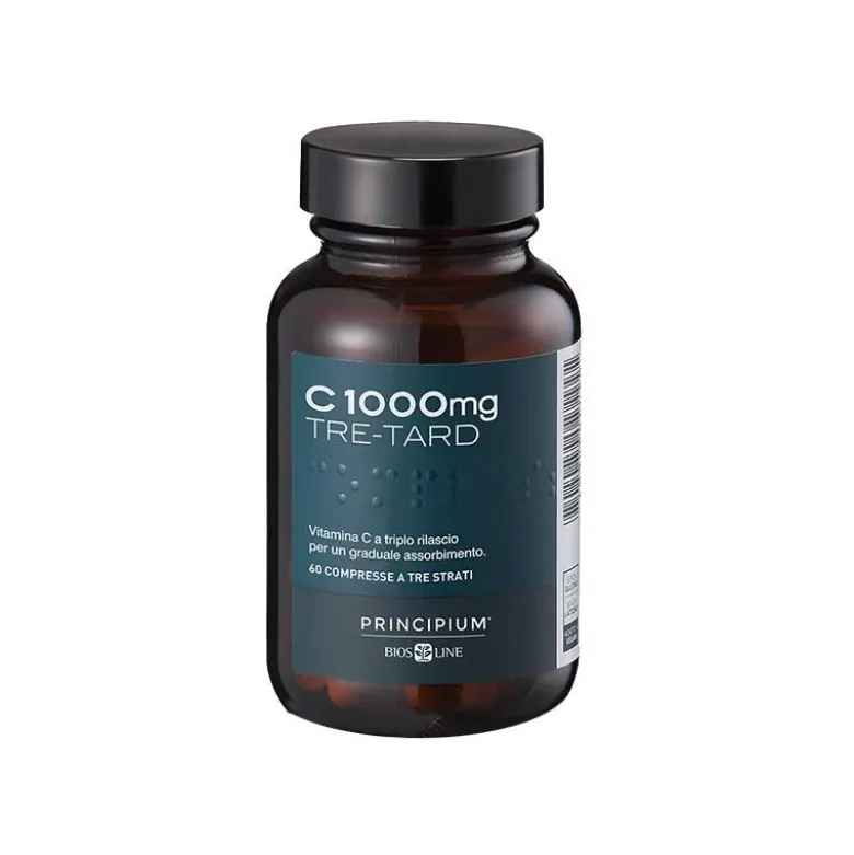 Principium C1000mg Tre Tard 60 Compresse - Integratore Vitamina C Potente