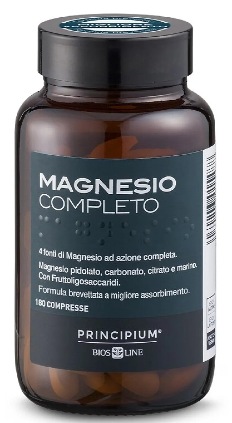Principium Magnesio Completo fuzionamento sistema nervoso e muscolare 180 compresse