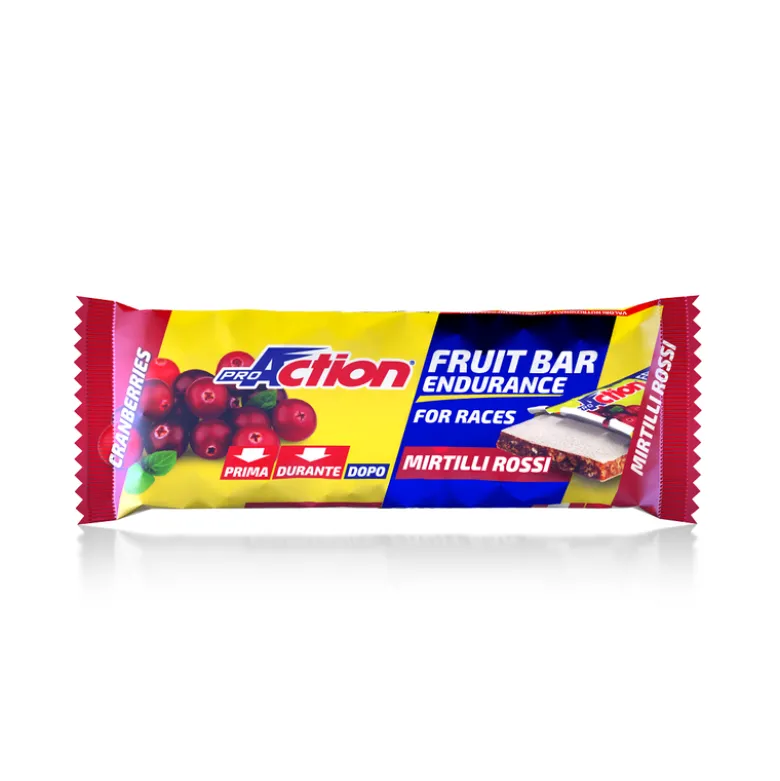 ProAction Fruit Bar mirtilli rossi barretta energetica 40g