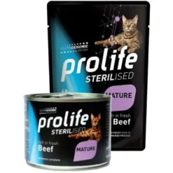 PROLIFE CAT STER AD/M BEEF 85G