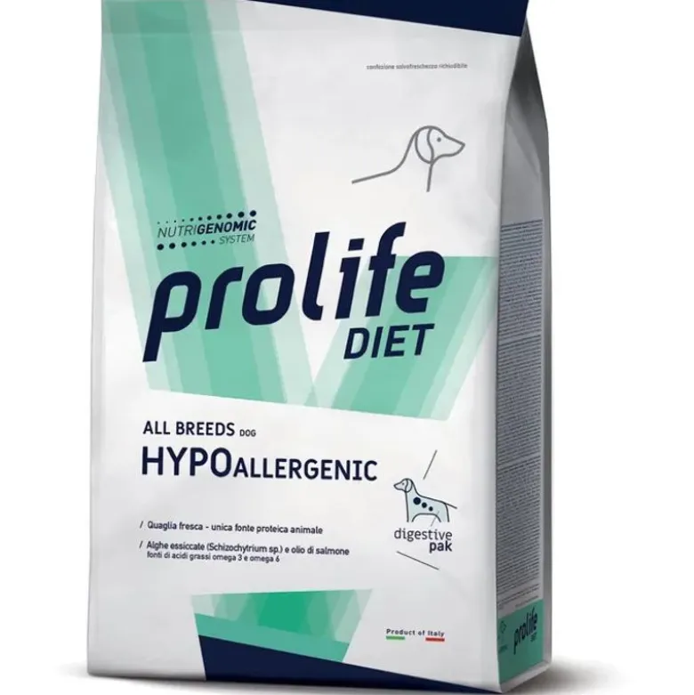 Prolife Dog Diet Hypoallergenic Quaglia Cibo Secco Per Cani All Breeds 2kg