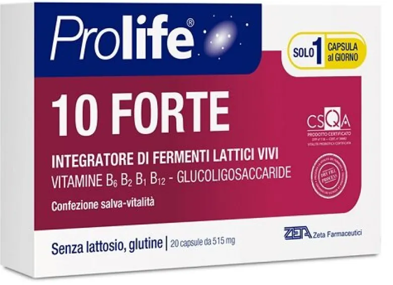 Prolife 10 Forte 20 Capsule Integratore Probiotico