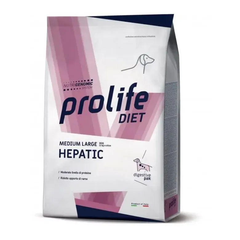 Prolife Hepatic Diet Cibo Secco Per Cani Taglia Media/Grande Sacco 2Kg