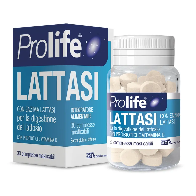 Prolife Lattasi 30 Compresse - Integratore Digestione Lattosio