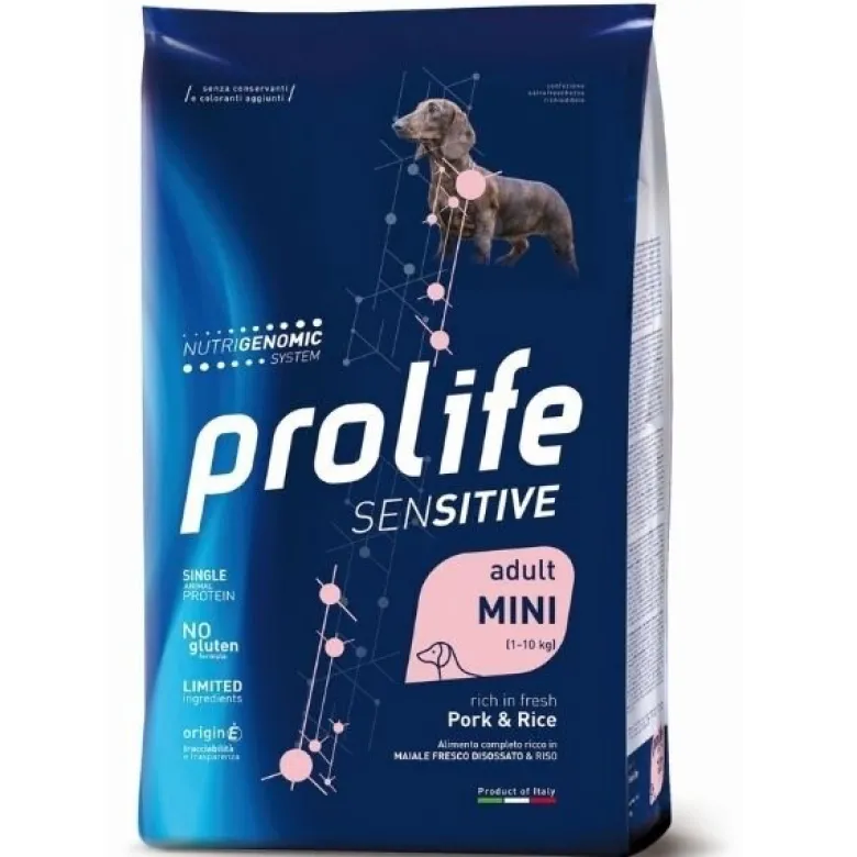 Prolife Sensitive Adult Mini Pork & Rice